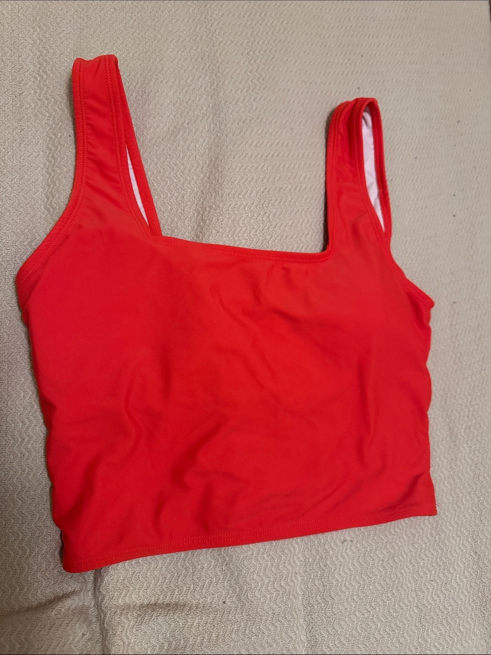 Coral Reef Women’s Red Square-Neck bathing suit top